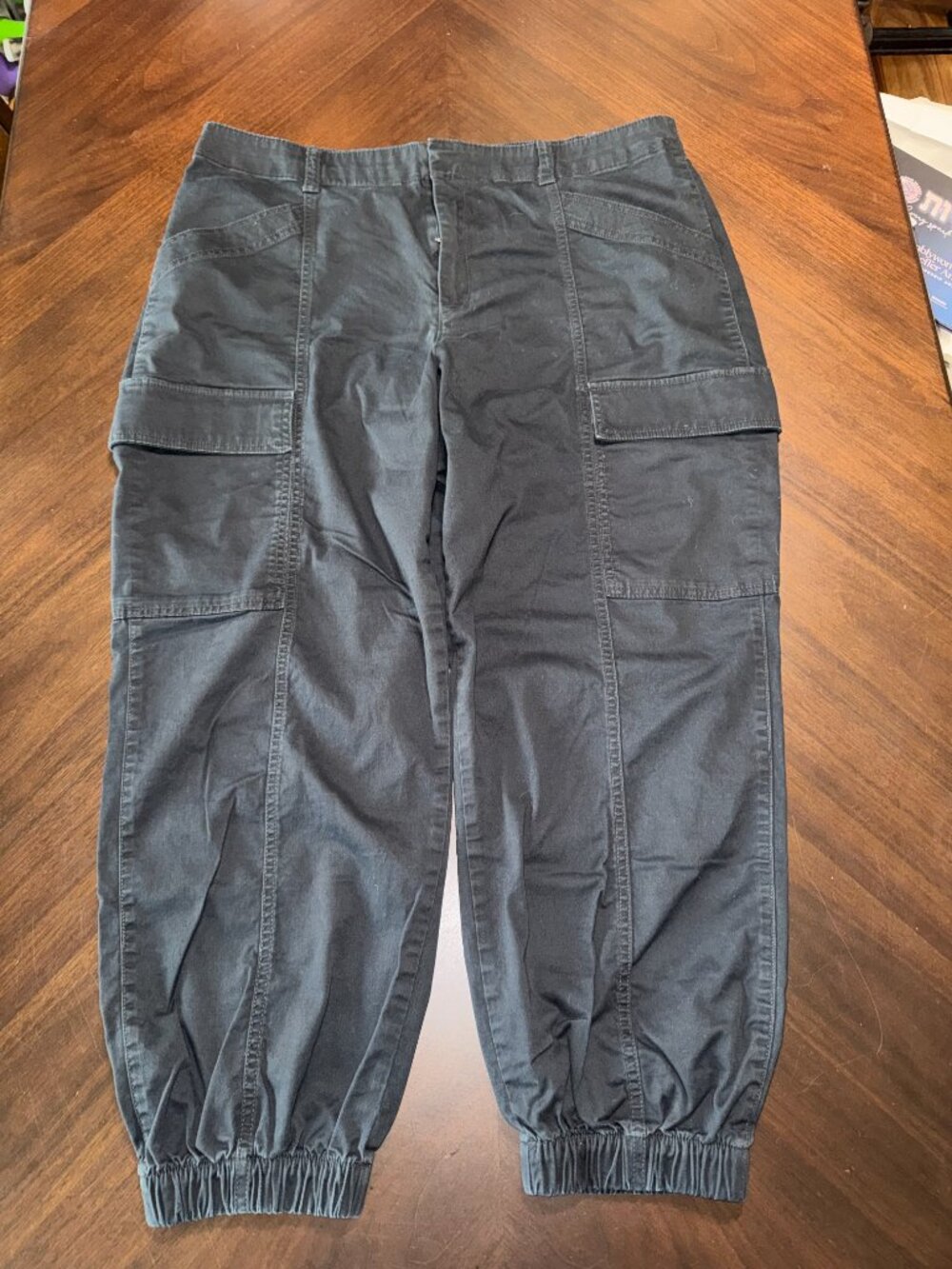 Gap Black Cargo High Waisted Jogger Pants size XL - Picture 13 of 13